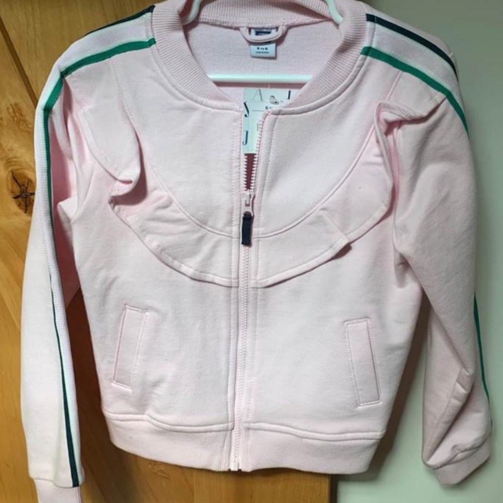 Janie and Jack pink sweatshirt size 5-6